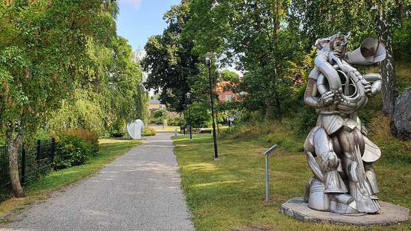 Sculptures in the sculpture park in Torshälla. 