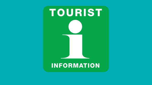 A green logo with the text Tourist Information
